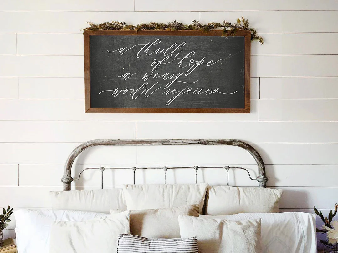 A Thrill of Hope - Chalkboard