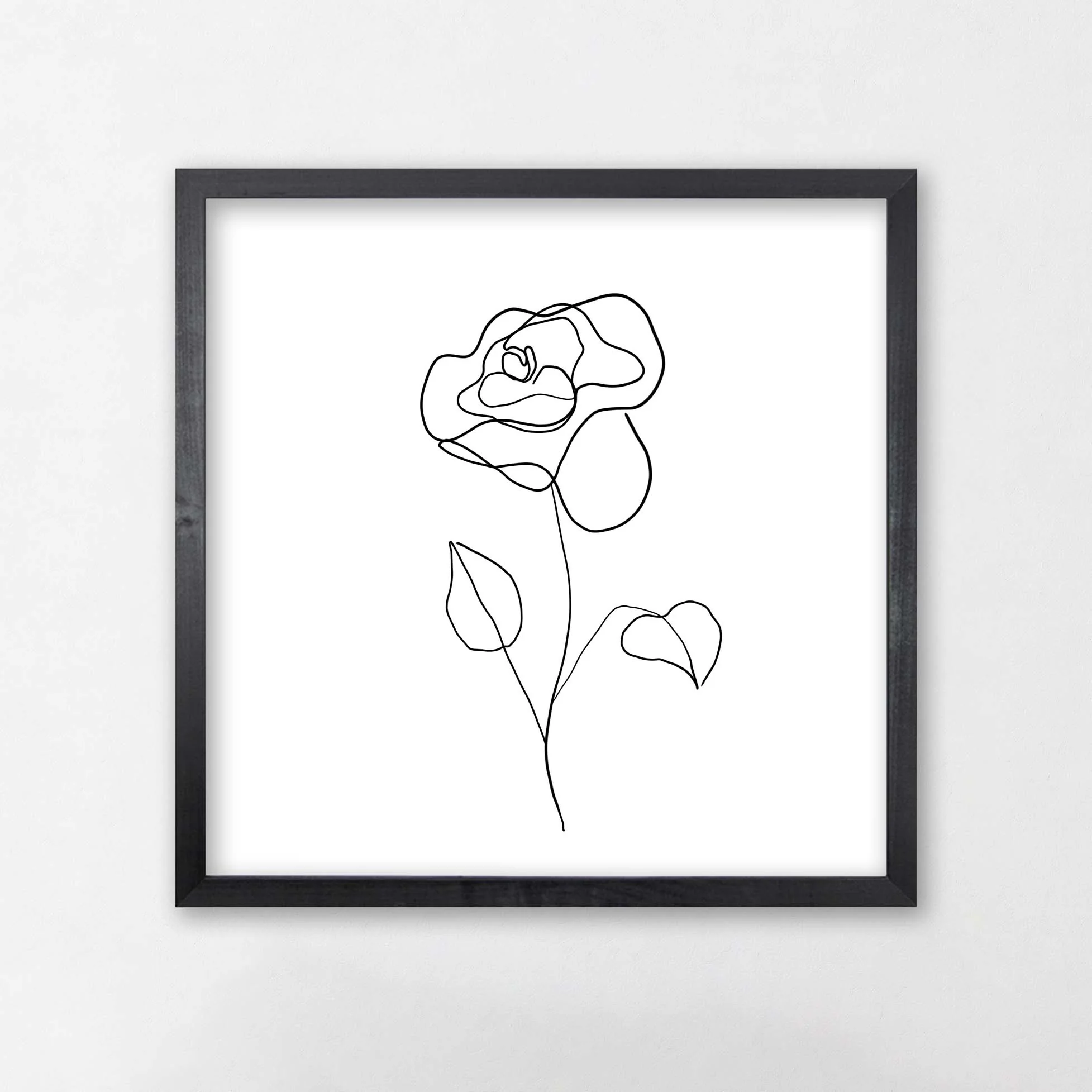 Floral Line Art- Rose - Image 2